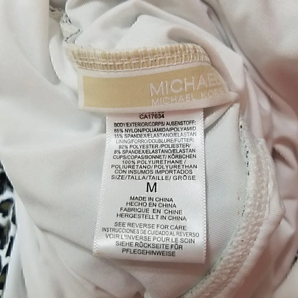 MICHAEL Michael Kors Swim Animal Print Tankini Size M